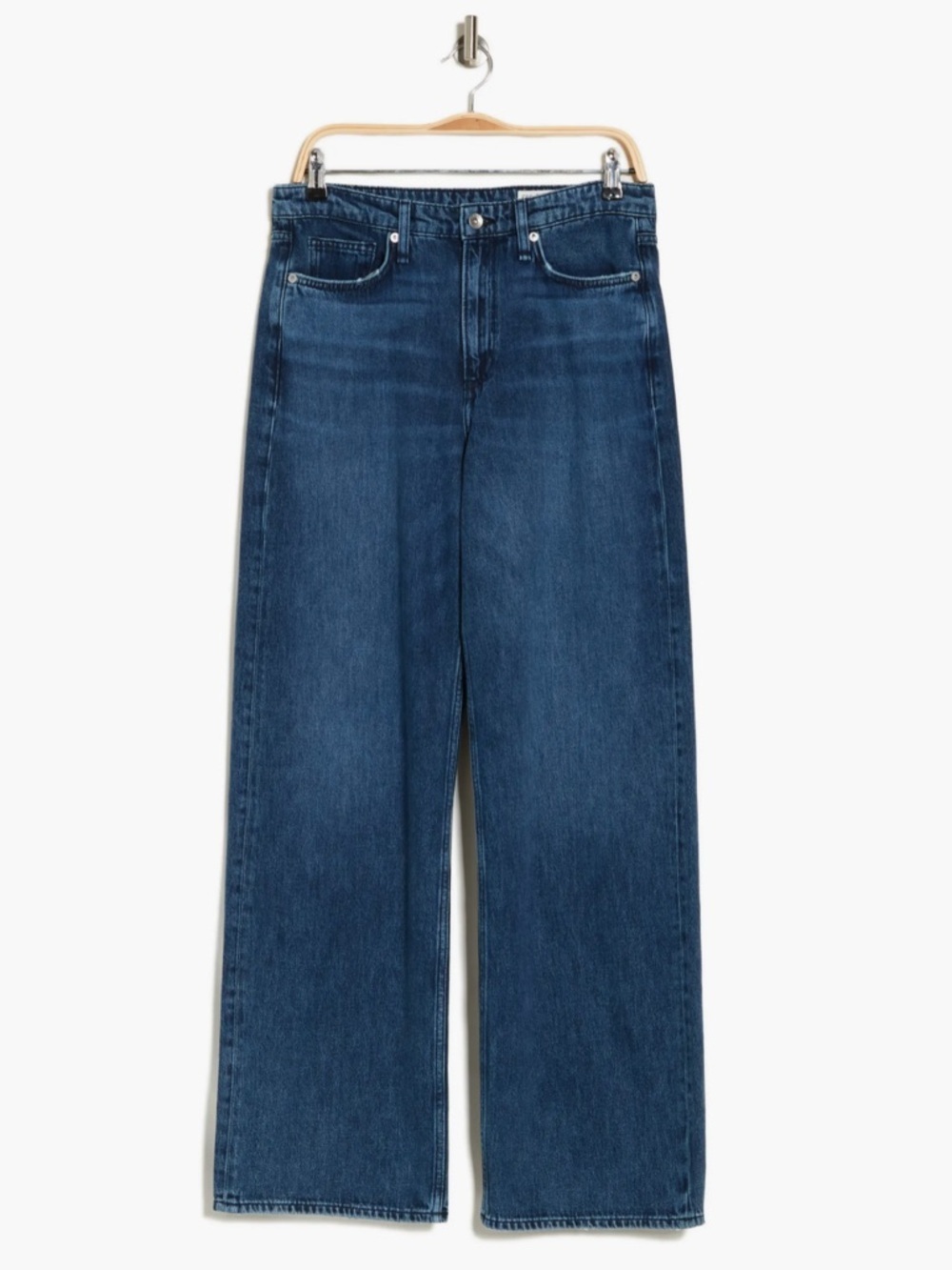 rag & bone Logan Mid Rise Wide Leg Jeans in Charlock NWT - Picture 3 of 12